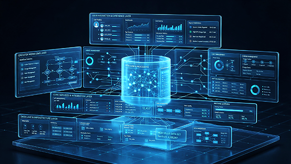Architecture d'interface multi-écrans et flux UX Adobe XD