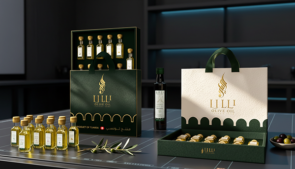 Packaging industriel et luxe, tracés de découpe dielines et étiquettes print CMJN